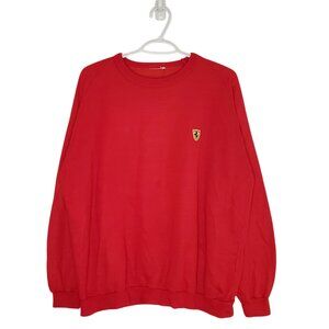 Vintage 80s Ferrari logo crewneck red size L